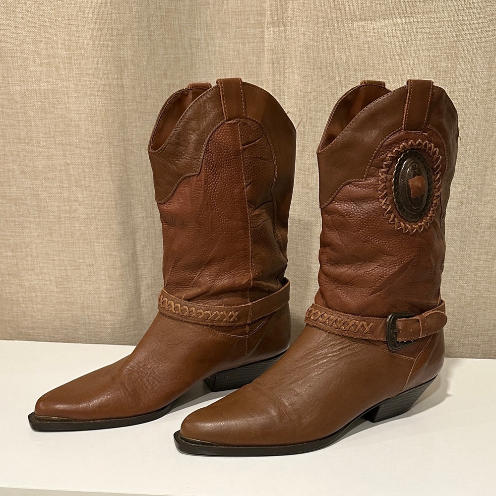 Leather Craft Women’s Vintage Leather Boots size 7.5